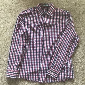 Men’s checkered dress shirt